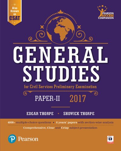 General Studies for Civil Services Preliminary Examination 2017 Paper II (PDF Instant Download)