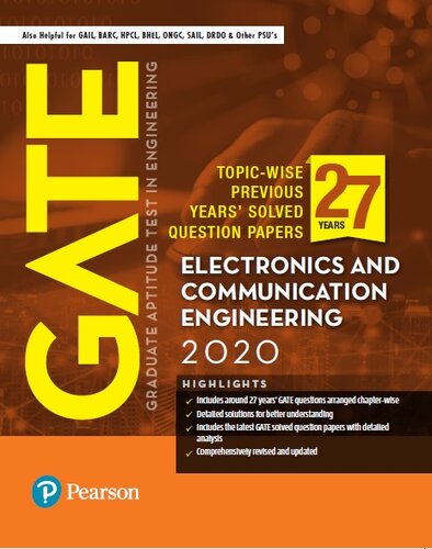 GATE 2020 Electronics and Communication Engineering Previous Years' Solved Question Papers (PDF Instant Download)