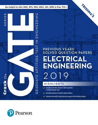 GATE 2019 Electrical Engineering Previous Years' Solved Question Papers (PDF Instant Download)