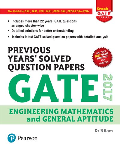 GATE 2017 Engineering Mathematics and General Aptitude Previous Years' Solved Question Papers (PDF Instant Download)
