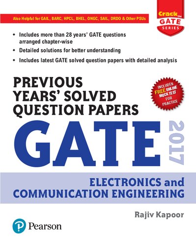 GATE 2017 Electronics and Communication Engineering Previous Years' Solved Question Papers (PDF Instant Download)