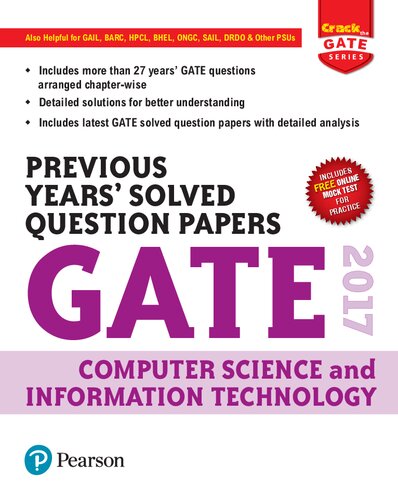 GATE 2017 Computer Science And Information Technology Previous Years’ Solved Question Papers (PDF Instant Download)