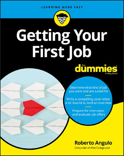 Getting Your First Job For Dummies (PDF Instant Download)