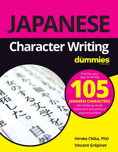 Japanese Character Writing For Dummies (PDF Instant Download)