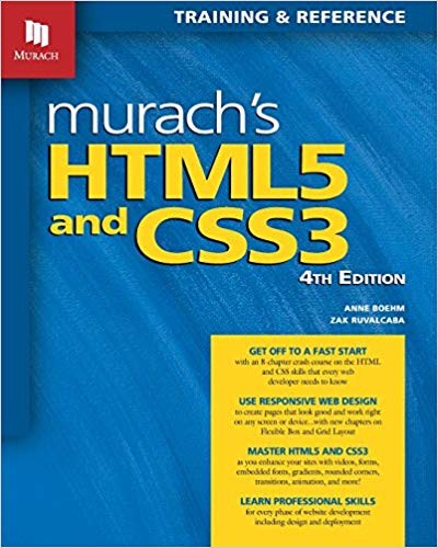 Murach's HTML5 and CSS3 4th Edition by Anne Boehm (PDF Instant Download)
