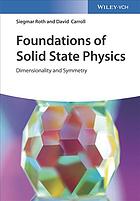 Foundations of solid state physics : dimensionality and symmetry (PDF Instant Download)