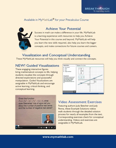 Precalculus: Graphs And Models, A Right Triangle Approach (PDF Instant Download)