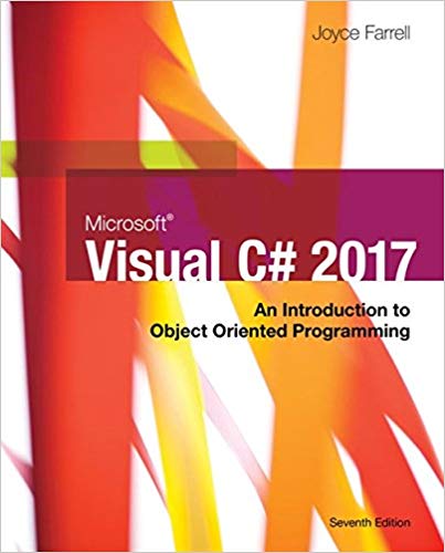 Microsoft Visual C# 2017: An Introduction to Object-Oriented Programming (PDF Instant Download)