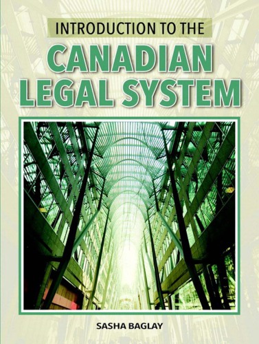 Introduction to the Canadian legal system (PDF Instant Download)