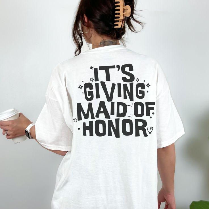 Maid of Honor Shirt Maid of Honor Era Shirt Words on Back Shirt Funny Bachelorette Party Shirts Bridesmaid Gift Maid of Honor Gift MOH Shirt Maid of Honor Shirt Maid of Honor Era Shirt Words on Back Shirt Funny Bachelorette Party Shirts Bridesmaid Gift Maid of Honor Gift MOH Shirt