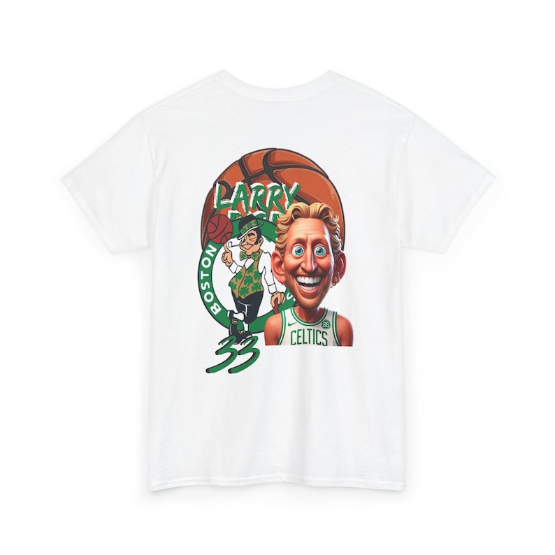 Unisex Heavy Cotton Tee Larry Bird Boston Celtics For Men And Women