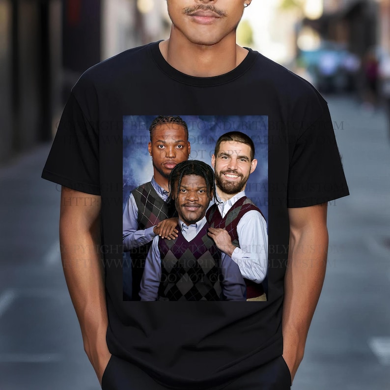 Lamar Jackson Derrick Henry Mark Andrews Baltimore Ravens Vintage Shirt Sweatshirt Step Brothers Shirt Ravens Merch Graphic Tee Ravens Lamar