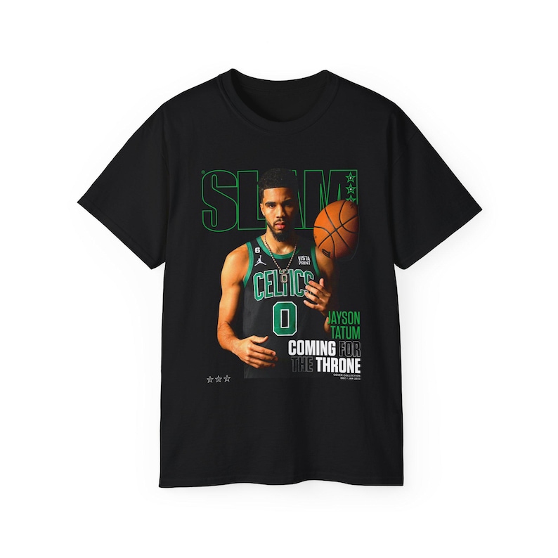 SLAM Cover Tee - Jayson Tatum , Jayson Tatum Boston Celtics NBA T-shirt Size S to 3XL For Men And Women
