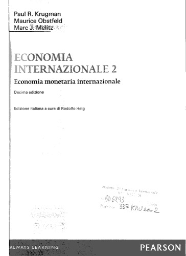 Economia internazionale. 2, Economia monetaria internazionale (PDF Instant Download)