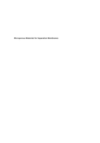 Microporous Materials for Separation Membranes (PDF Instant Download)