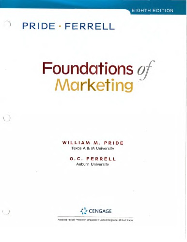 Foundations Of Marketing 8th Ed. (PDF Instant Download)