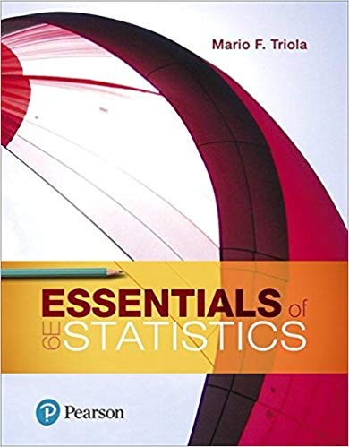 Essentials of Statistics 6th Edition by Mario F. Triola (PDF Instant Download)