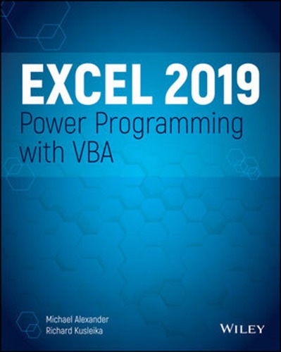 Excel 2019 Power Programming with VBA (PDF Instant Download)