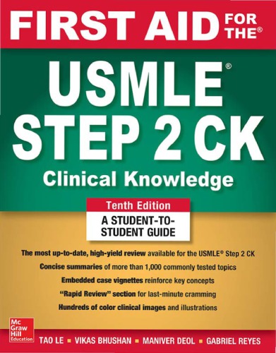 first aid for the usmle step 2 CK tenth edition (PDF Instant Download)