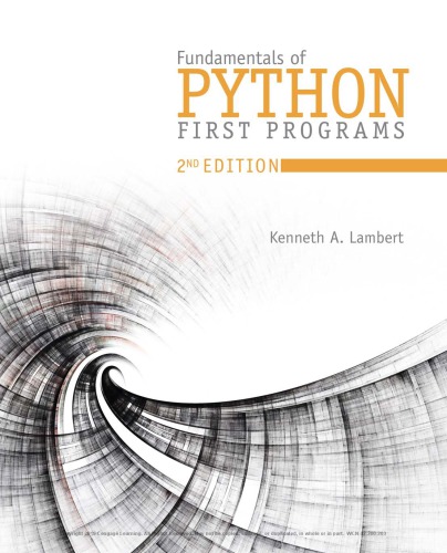 Fundamentals of Python: First Programs, 2nd Edition (PDF Instant Download)