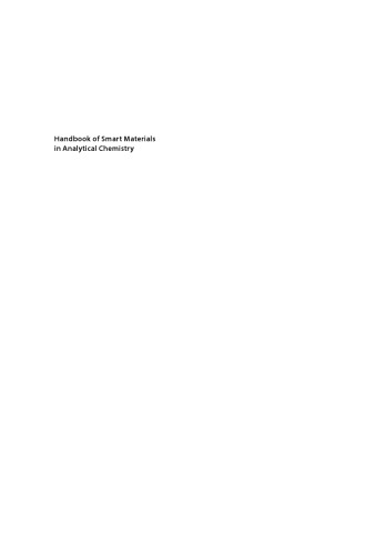 Handbook of Smart Materials in Analytical Chemistry, 2 Volume Set (PDF Instant Download)