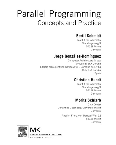 Parallel Programming. Concepts and Practice (PDF Instant Download)