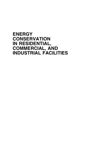 Energy Conservation in Residential, Commercial, and Industrial Facilities (PDF Instant Download)