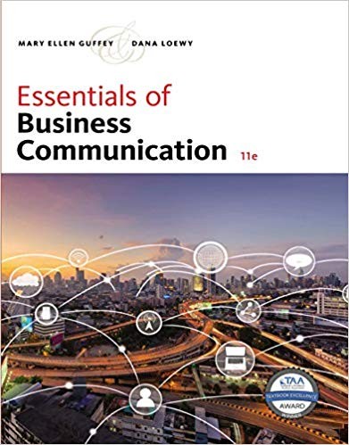Essentials of Business Communication 11th Edition (PDF Instant Download)