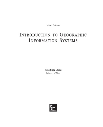 Introduction to Geographic Information Systems [9th ed.] (PDF Instant Download)