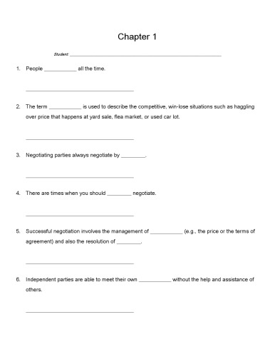 Essentials of Negotiation – Test Bank for sixth edition (PDF Instant Download)