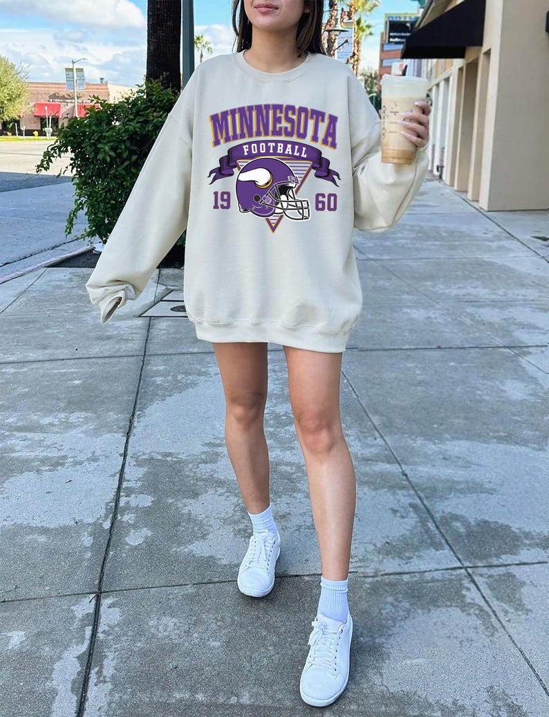 Minnesota Football Sweatshirt, Vintage Style Minnesota Football Crewneck, Retro Minnesota Football Shirt, Minnesota Game Day Crewneck For Men And Women