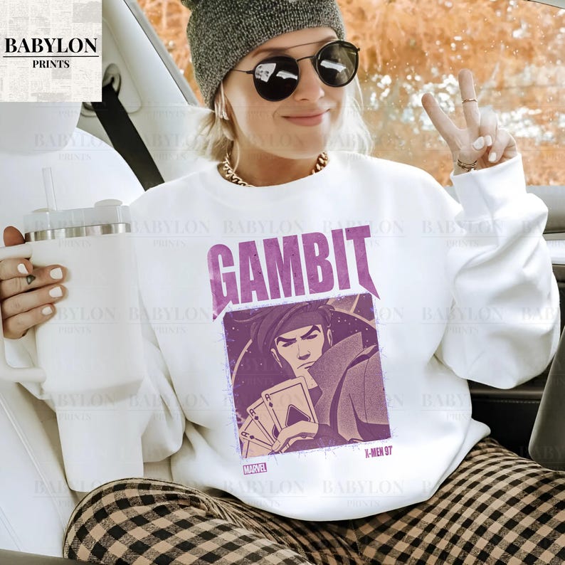 Marvel Gambit T Shirt XMen 97 Mutant Shirt Gambit Sweatshirt Gambit Cosplay XMen Shirt Disney XMen Rogue Gambit Shirt wooimbouttamakeaname