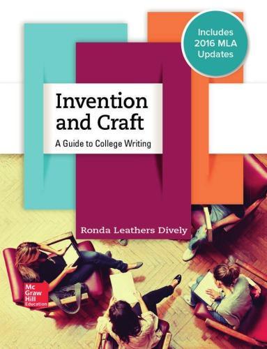 Invention And Craft A Guide To College Writing (PDF Instant Download)