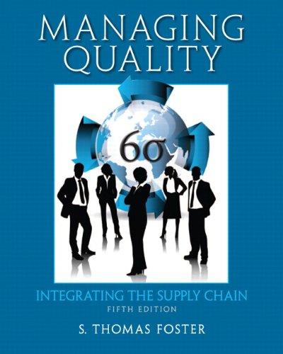 Managing Quality Integrating The Supply Chain 5Th Edition (PDF Instant Download)