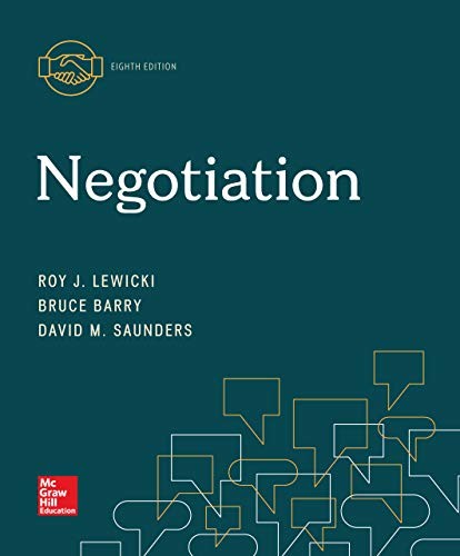Negotiation 8th Edition by Roy Lewicki (PDF Instant Download)