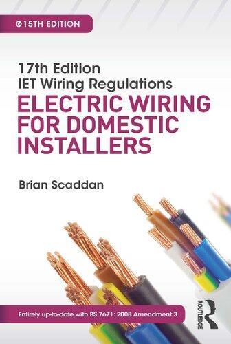 Iet Wiring Regulations Electric Wiring For Domestic Installers 15Th Edition Ed 15Th Edition (PDF Instant Download)