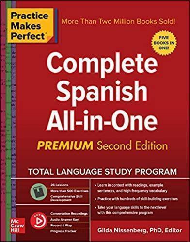 Practice Makes Perfect Complete Spanish All In One Premium 2Nd Edition (PDF Instant Download)