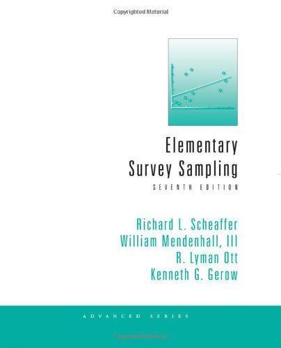 Elementary Survey Sampling 7Th Edition (PDF Instant Download)