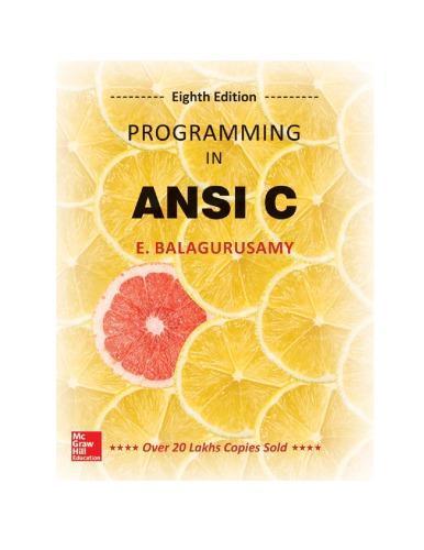 Programming In Ansi C 8Th Edition (PDF Instant Download)