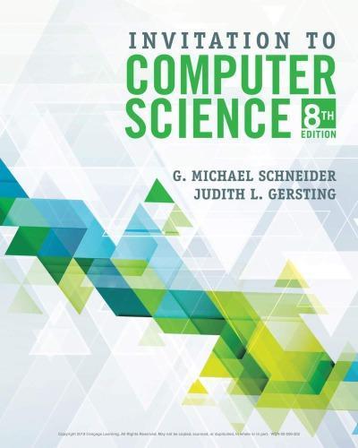 Invitation To Computer Science 8Th Edition (PDF Instant Download)