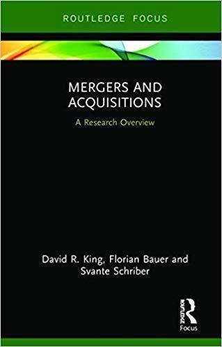 Mergers And Acquisitions A Research Overview State Of The Art In Business Research (PDF Instant Download)