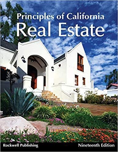 Principles Of California Real Estate 19Th Edition (PDF Instant Download)