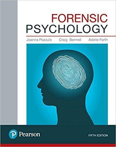 Forensic Psychology 5Th Edition (PDF Instant Download)