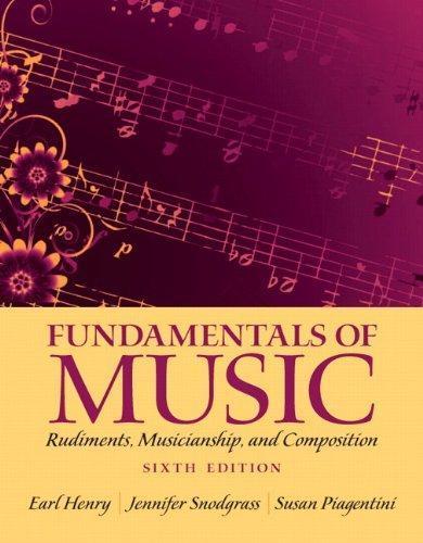 Fundamentals Of Music Rudiments Musicianship And Composition 6Th Edition (PDF Instant Download)