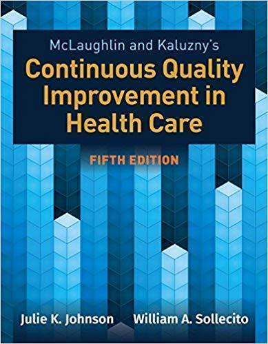 Mclaughlin Kaluznys Continuous Quality Improvement In Health Care 5Th Edition (PDF Instant Download)