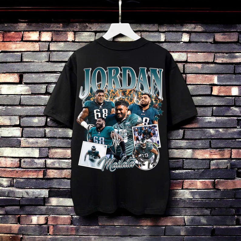 Vintage 90s Graphic Style Jordan Mailata T-Shirt, Jordan Mailata shirt, Vintage Oversized Sport Tee, Retro American Football Bootleg Gift