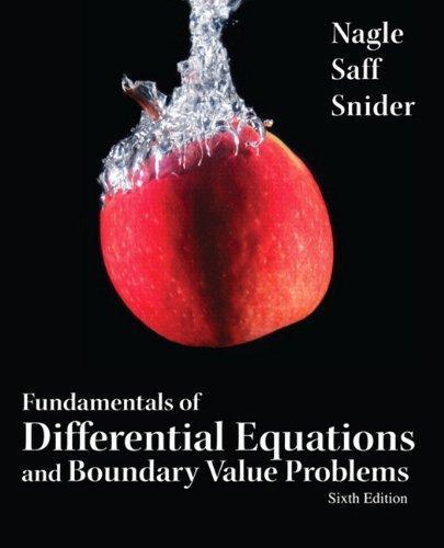 Fundamentals Of Differential Equations And Boundary Value Problems 6Th Edition (PDF Instant Download)