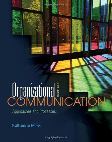 Organizational Communication Approaches And Processes 6Th Edition (PDF Instant Download)