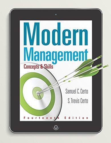 Modern Management Concepts And Skills 14Th Edition (PDF Instant Download)