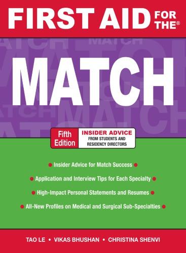 First Aid For The Match 5Th Edition (PDF Instant Download)